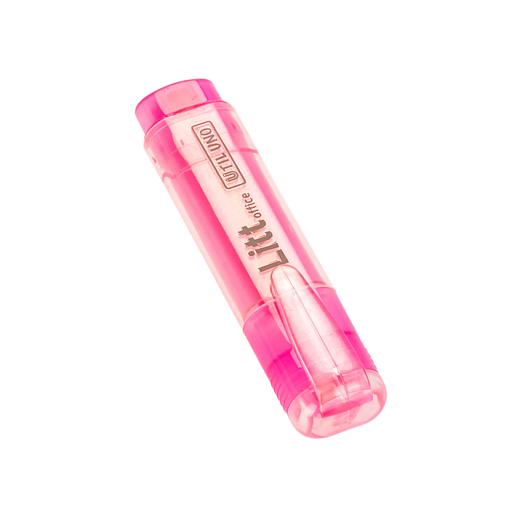 RESALTADOR LITT GLARE UTIL UNO ROSA PUNTA BISELADA *UNID