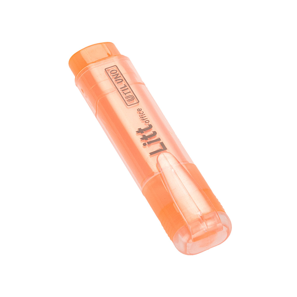 RESALTADOR LITT GLARE UTIL UNO NARANJA PUNTA BISELADA *UNID