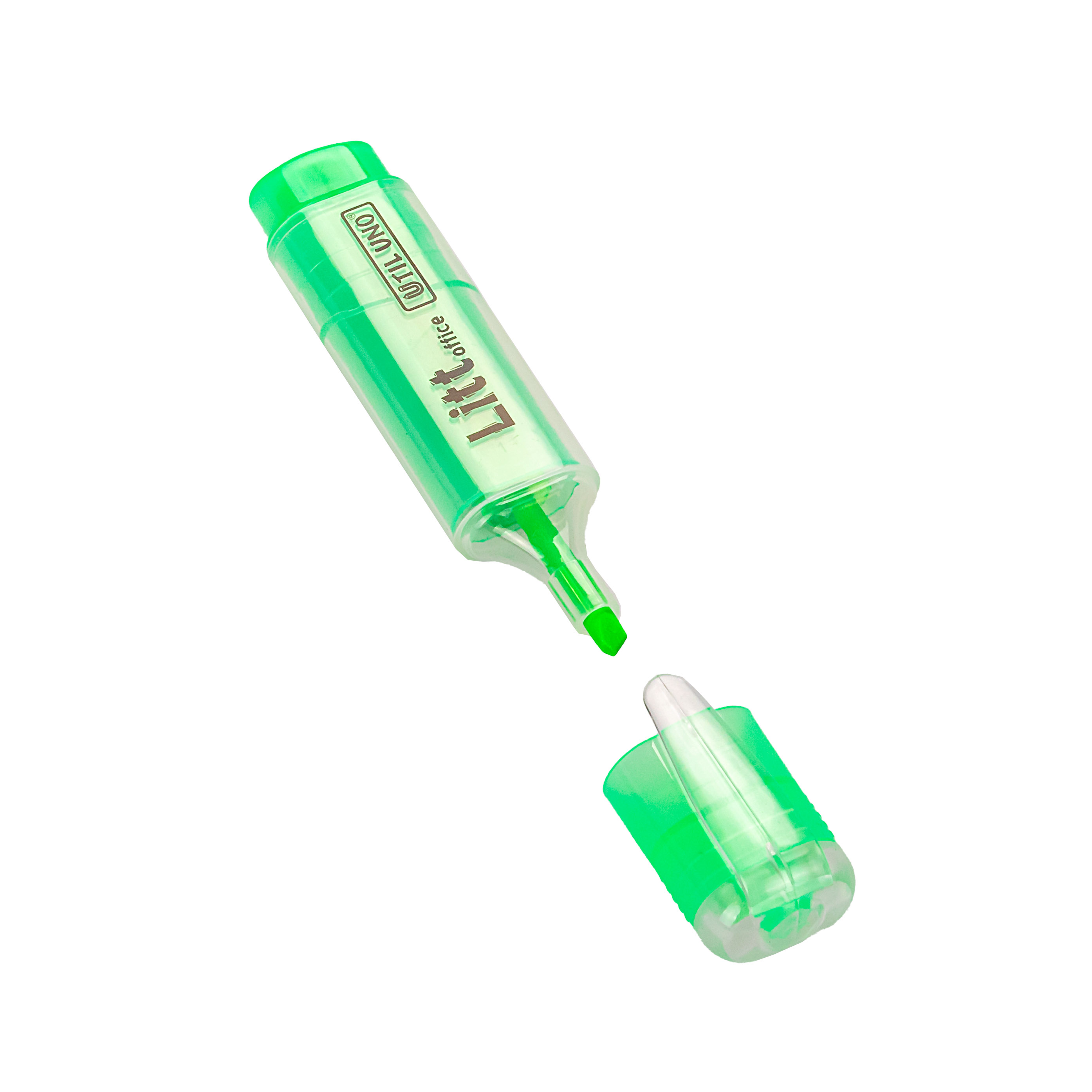 RESALTADOR LITT GLARE UTIL UNO VERDE PUNTA BISELADA *UNID