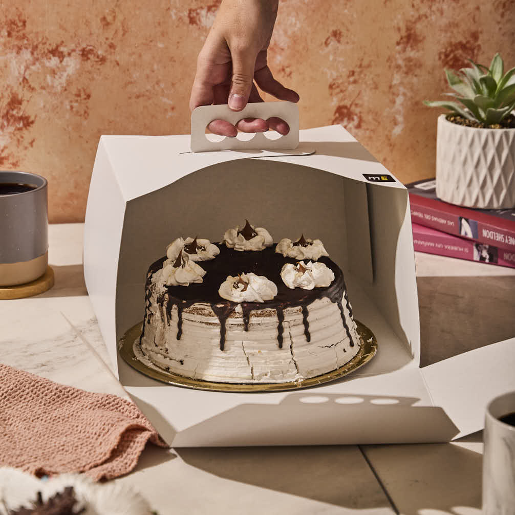 ESTUCHE TORTA CARTULINA BLANCA (25*25*15CM - 350GRS) FERNANDEZ *10UNID