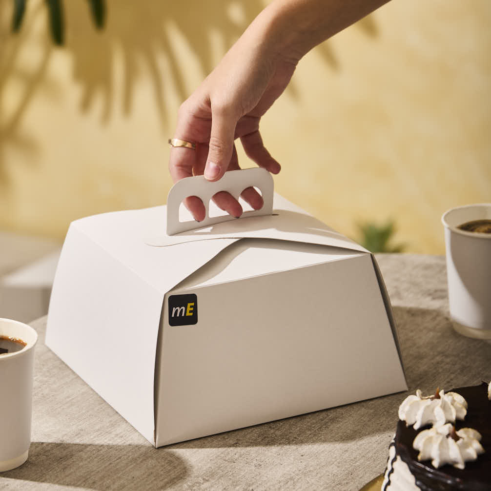 ESTUCHE TORTA CARTULINA BLANCA (23*23*12CM - 350GRS) FERNANDEZ *10UNID