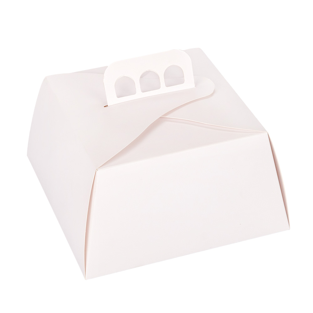 ESTUCHE TORTA CARTULINA BLANCA (23*23*12CM - 350GRS) FERNANDEZ *10UNID