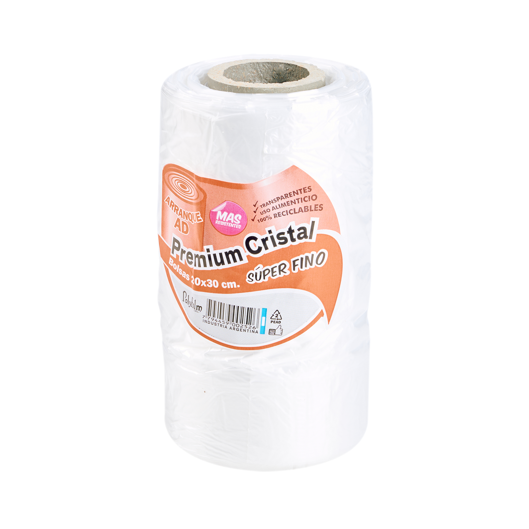 BOLSAS ARRANQUE A/D PREMIUM SUPER FINO (ROLLO *575GRS) 20*30CM POLYFILM *UNID
