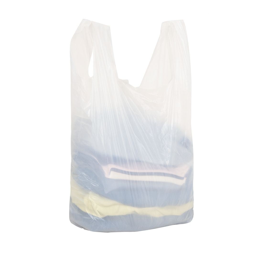 BOLSAS CAMISETA STANDARD BLANCA 50*70CM A/D POLYFILM (AMARILLA) *80UNID