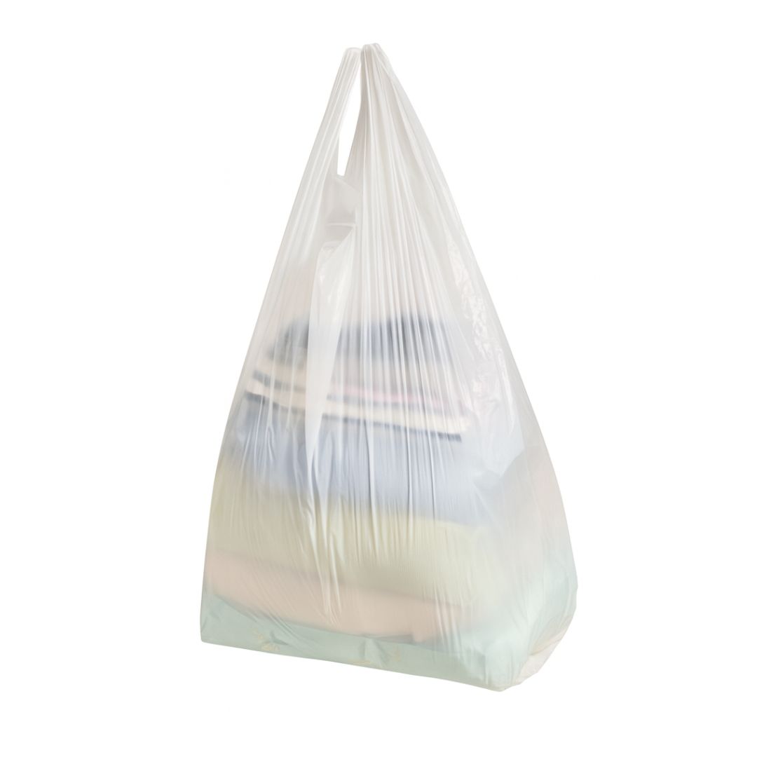 BOLSAS CAMISETA STANDARD BLANCA 60*80CM A/D POLYFILM (AMARILLA) *80UNID