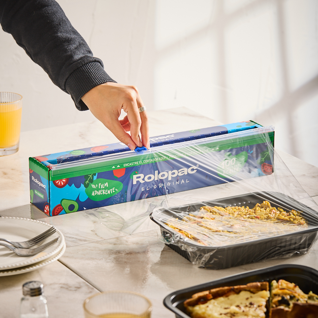 FILM ALIMENTICIO ROLOPAC CUTTER BOX (38CM.*100MTS) PVC *ROLLO