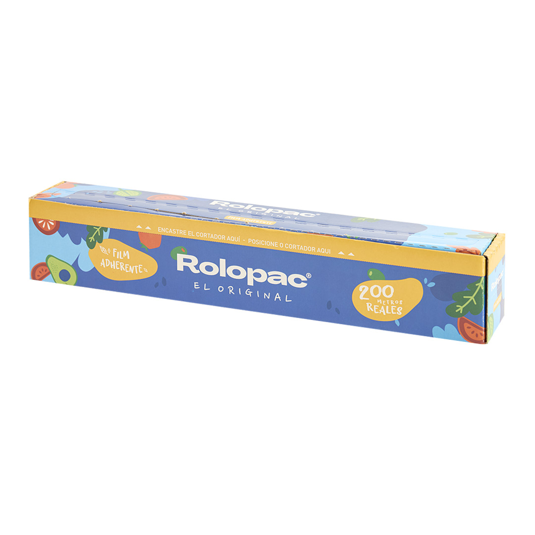 FILM ALIMENTICIO ROLOPAC CUTTER BOX (38CM.*200MTS) PVC *ROLLO