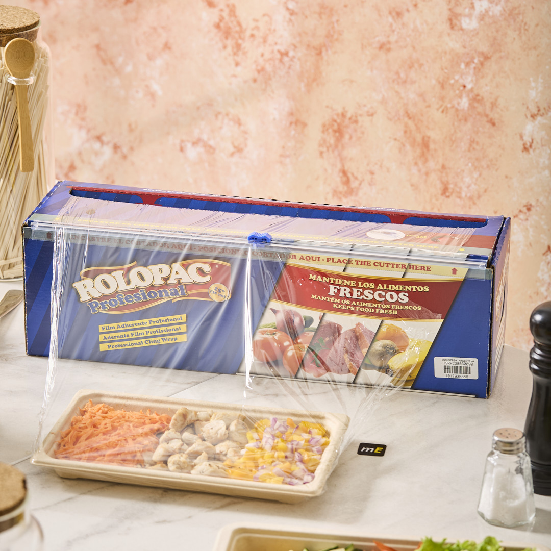 FILM ALIMENTICIO ROLOPAC CUTTER BOX (38CM.*300MTS) PVC *ROLLO
