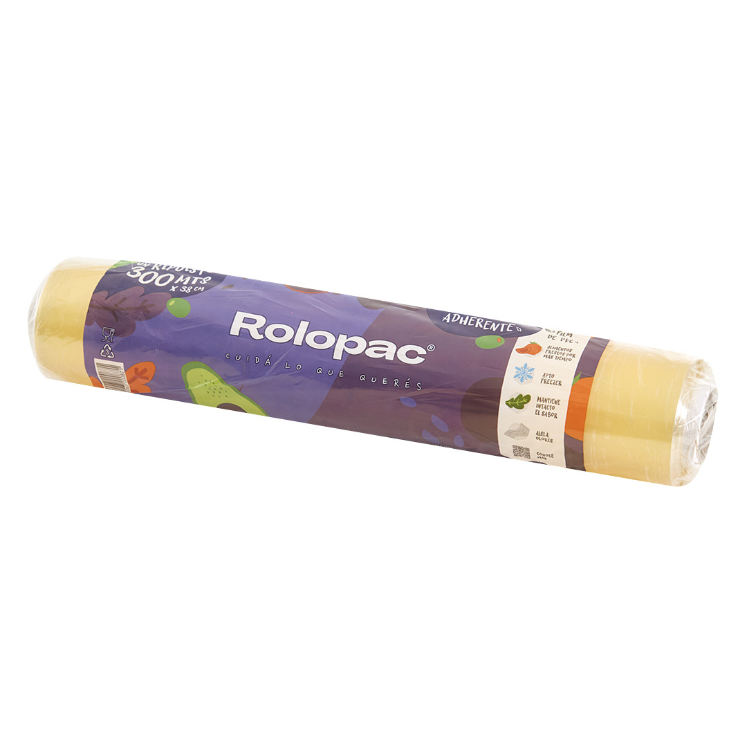 FILM ALIMENTICIO ROLOPAC REPUESTO (38CM.*300MTS) PVC *ROLLO