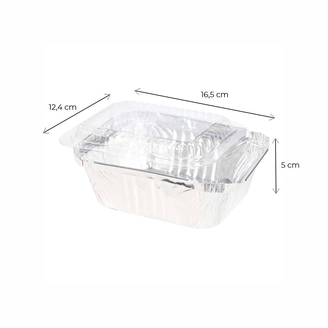 BANDEJA ALUMINIO DARNEL F-50 (16OZ-500ML) PAQ*100UNID.�