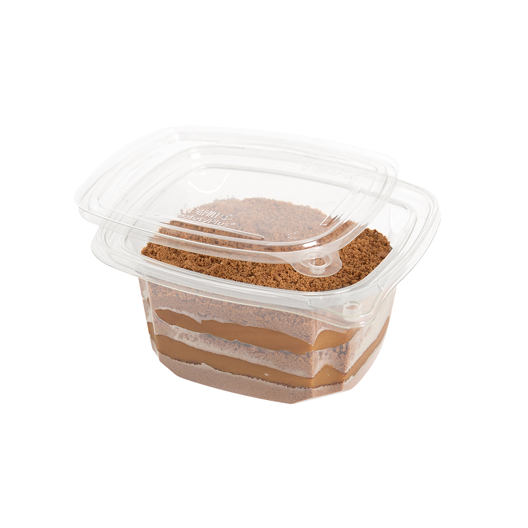 POTE DARNEL CUADRADO PET.(16OZ) CON BOTON SEGURIDAD (473ML) CON TAPA *100UNID