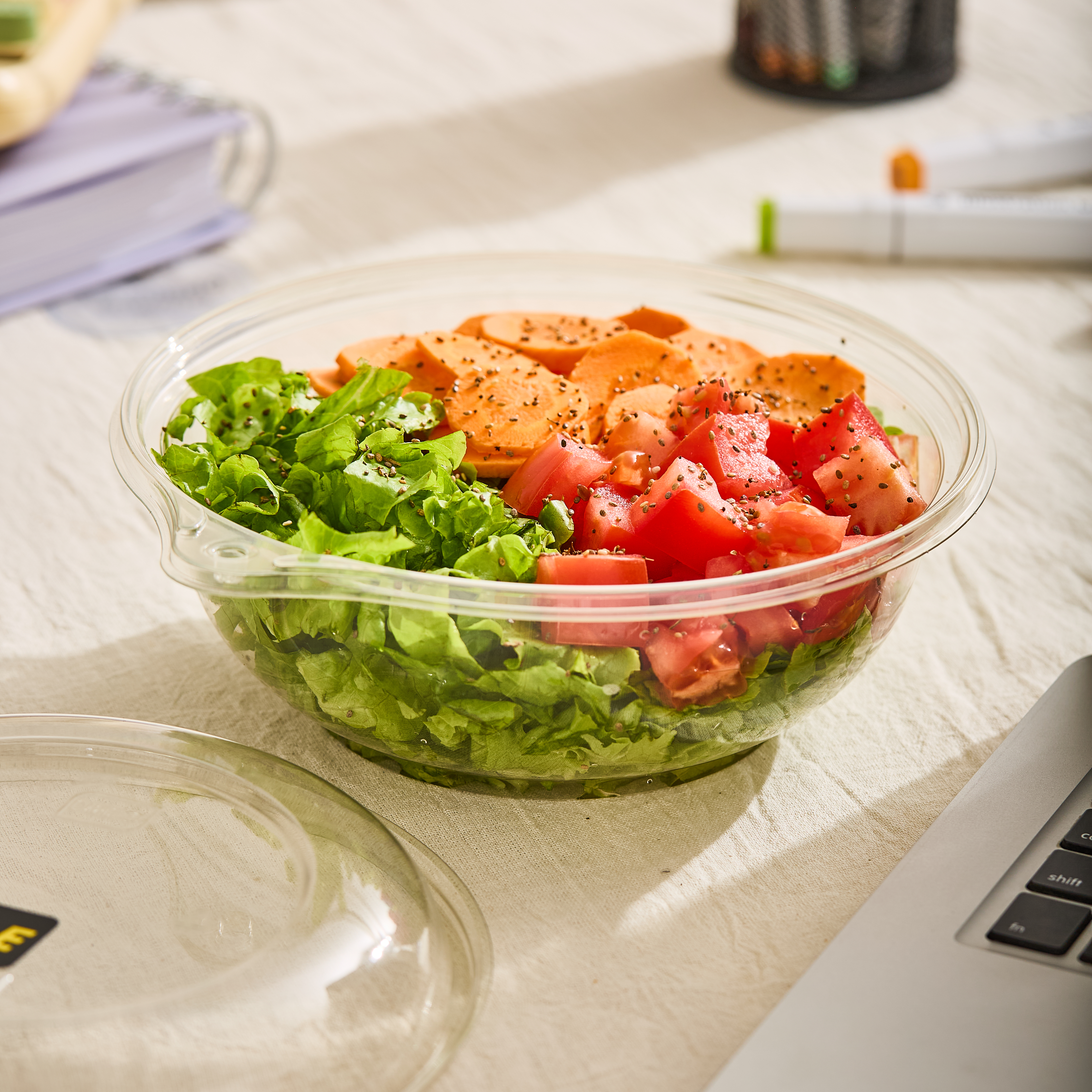 BOWL DARNEL PET (32OZ) CON BOTON SEGURIDAD (946ML) CON TAPA *100UNID