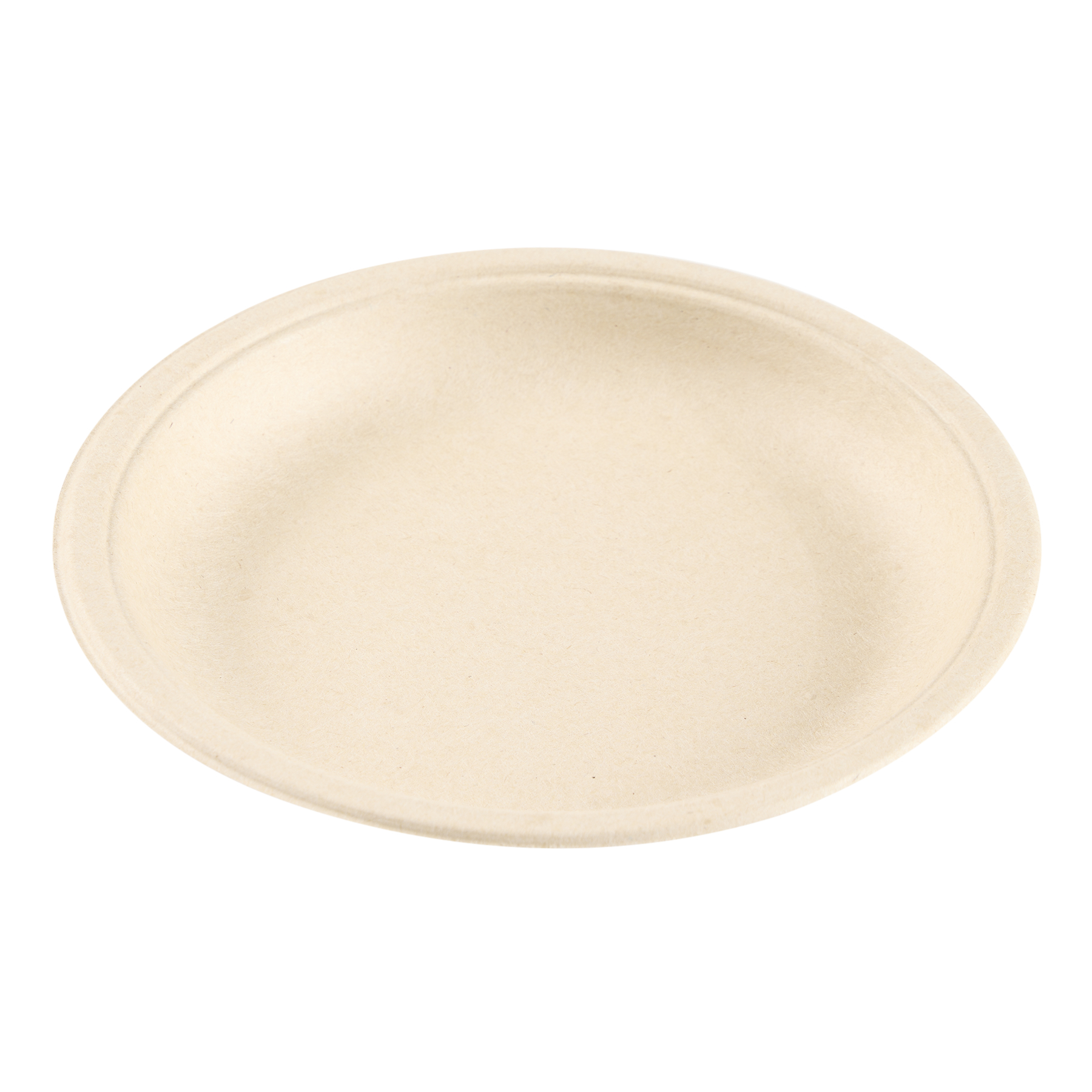PLATOS BAGAZO DE CAÑA BIO 17CM BEIGE *50UNID