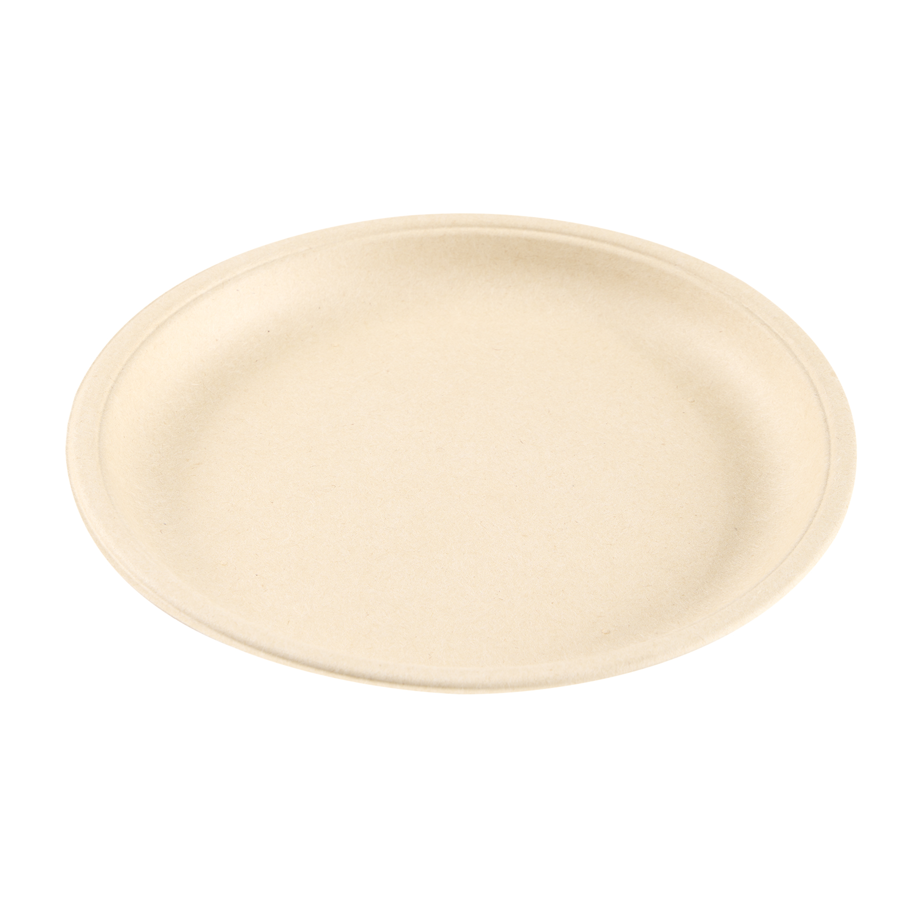PLATOS BAGAZO DE CAÑA BIO 22CM BEIGE *50UNID