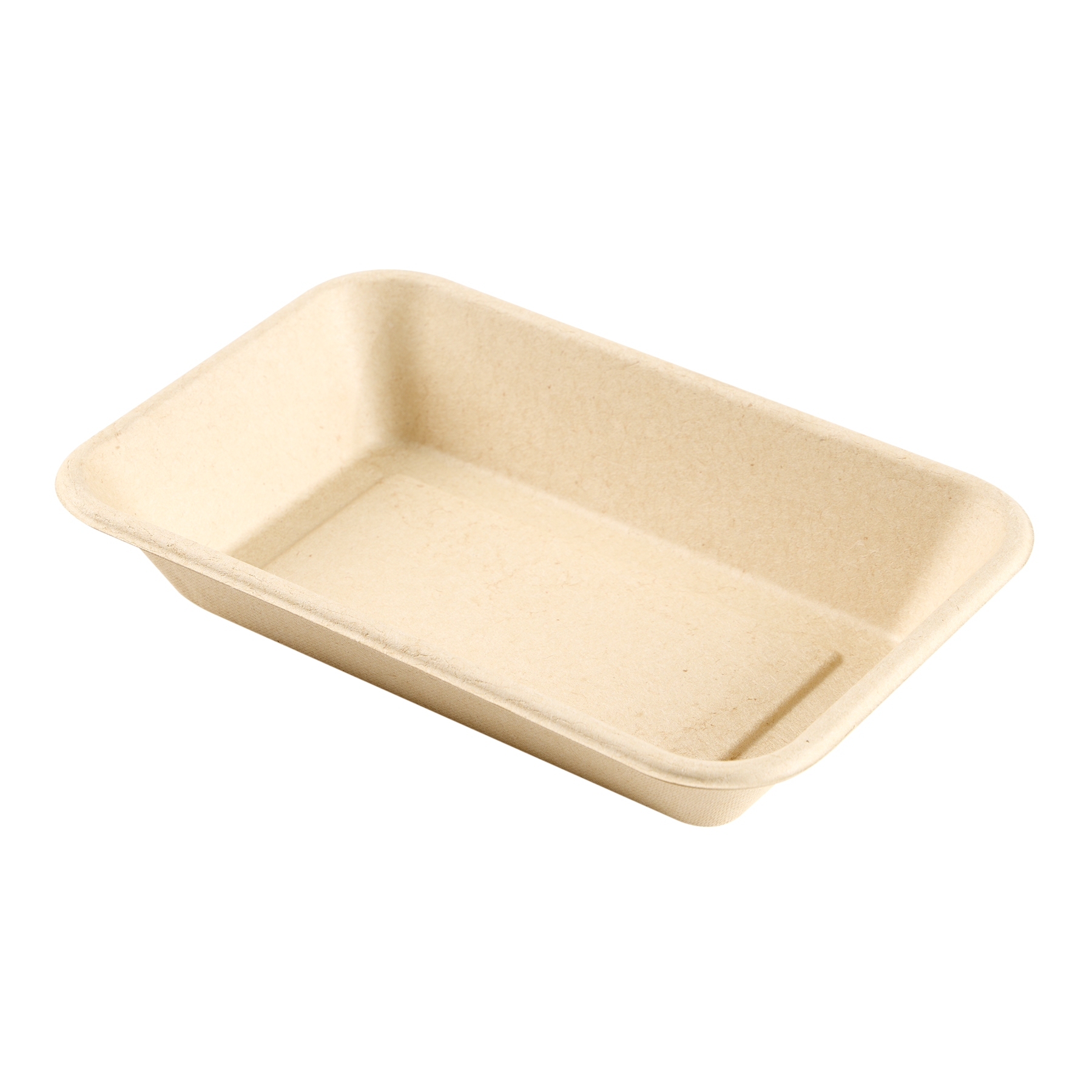 BANDEJA BAGAZO DE CAÑA BIO RECT. 103L (24OZ) BEIGE (14*4.5*22CM) *50UNID.