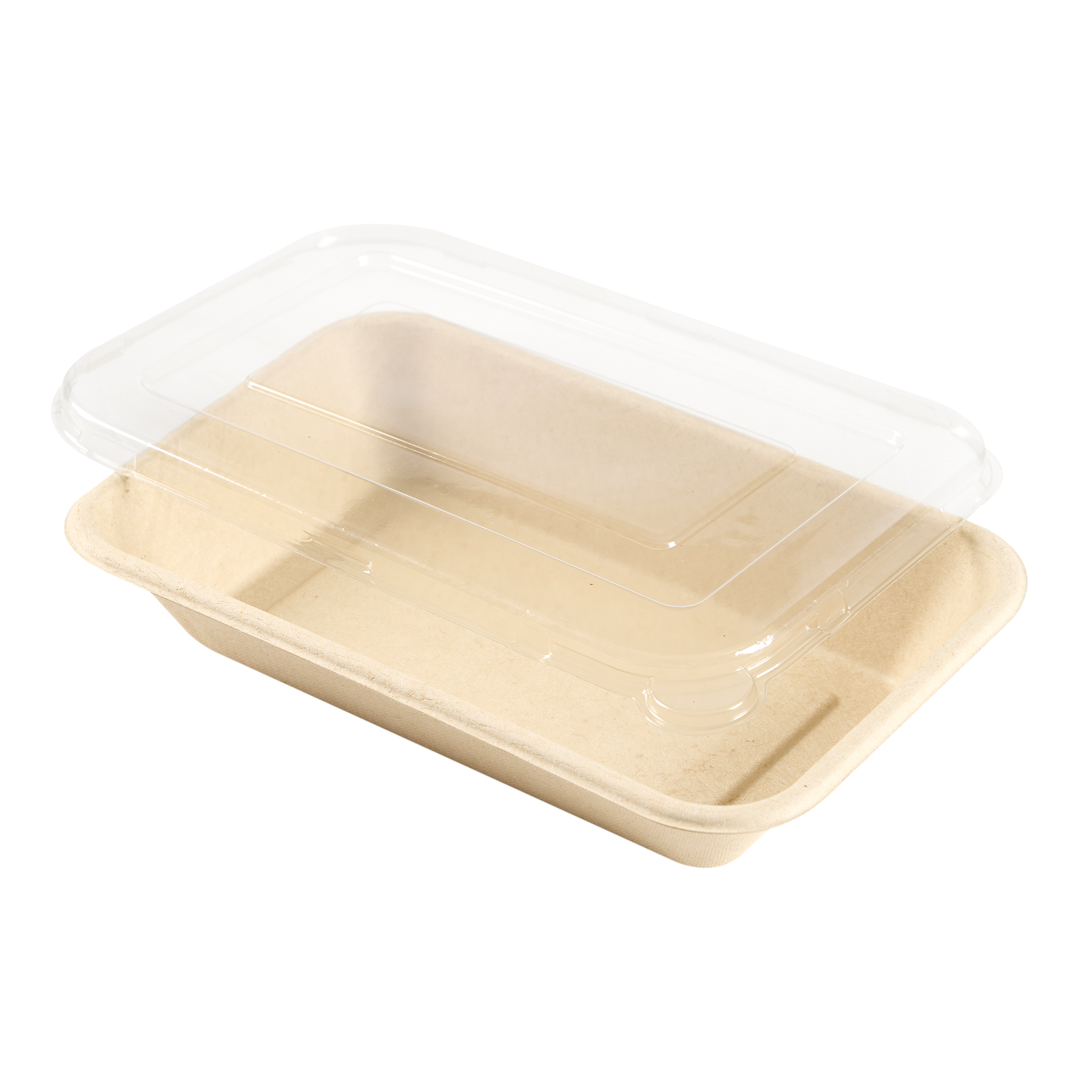 BANDEJA BAGAZO DE CAÑA BIO RECT. 103L (24OZ) BEIGE (14*4.5*22CM) *50UNID.