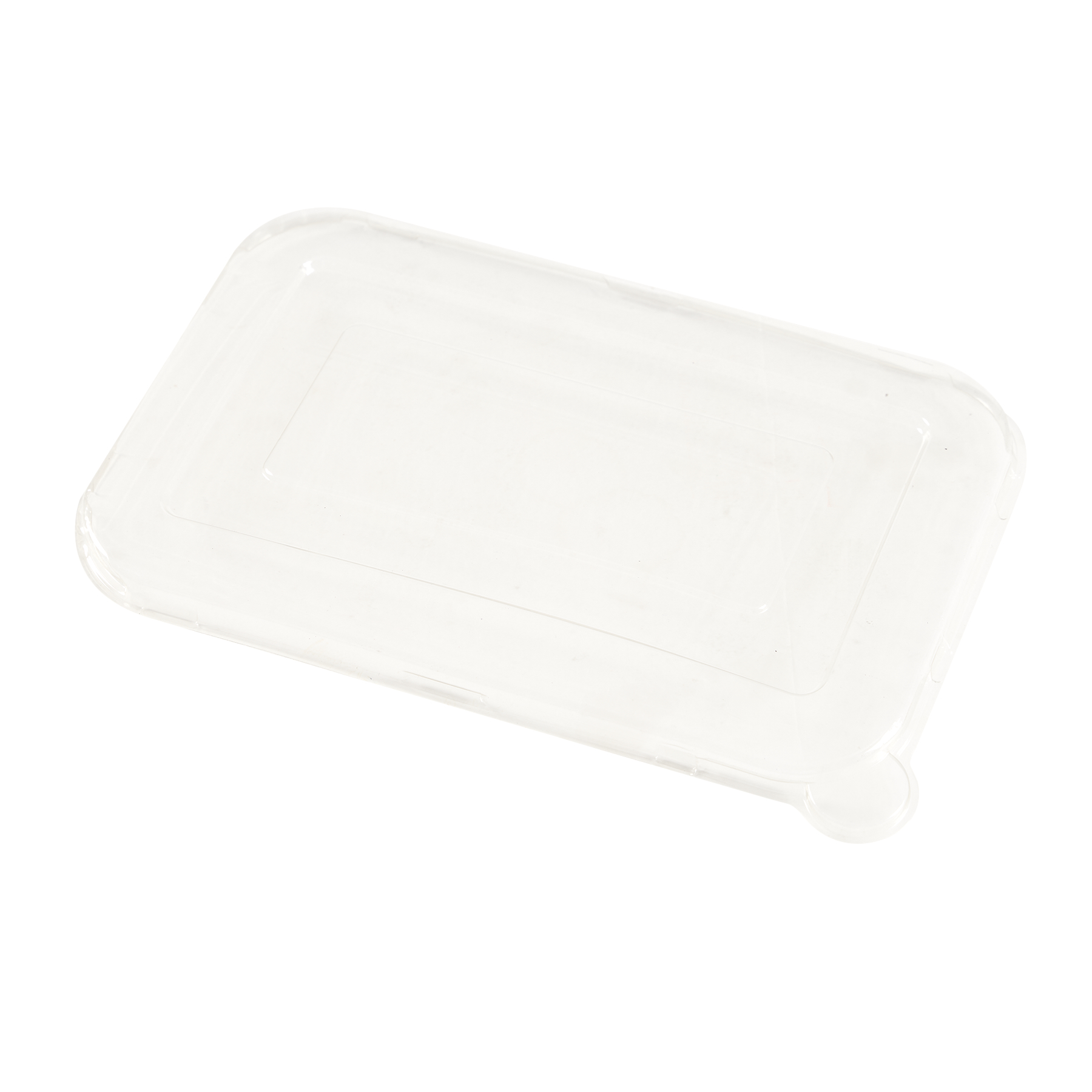 TAPA BANDEJA BAGAZO DE CAÑA BIO RECT. 103L (24OZ) (PET CRISTAL) *50UNID.