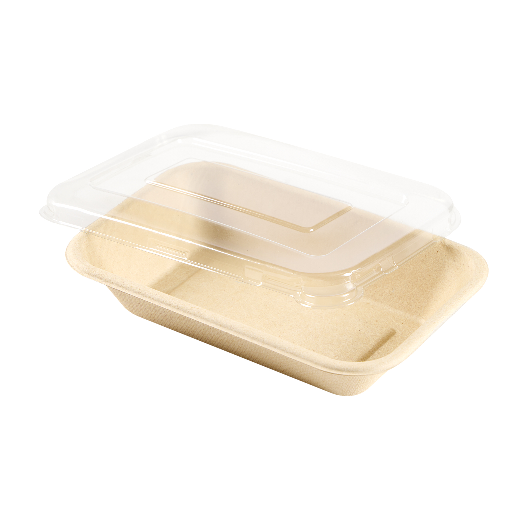 BANDEJA BAGAZO DE CAÑA BIO RECT. 102 (16OZ) BEIGE (12*4.5*18CM) *50UNID.