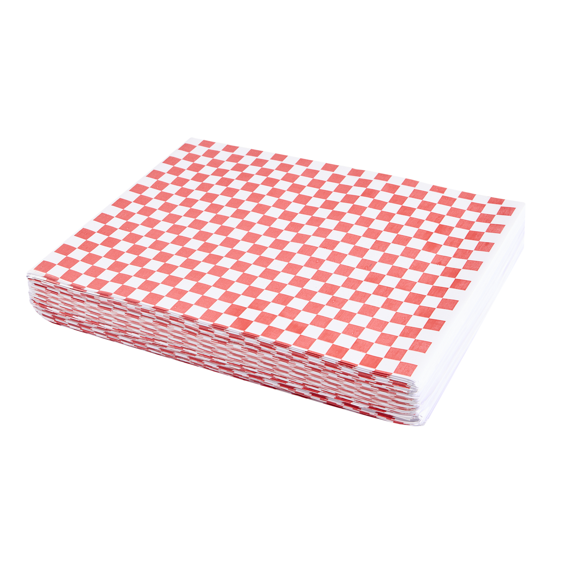 INDIVIDUALES PAPEL MULTI &#039;CUADRO ROJO&#039; BLANCO (70GRS - 30X40CM) PAQ*500UNID .