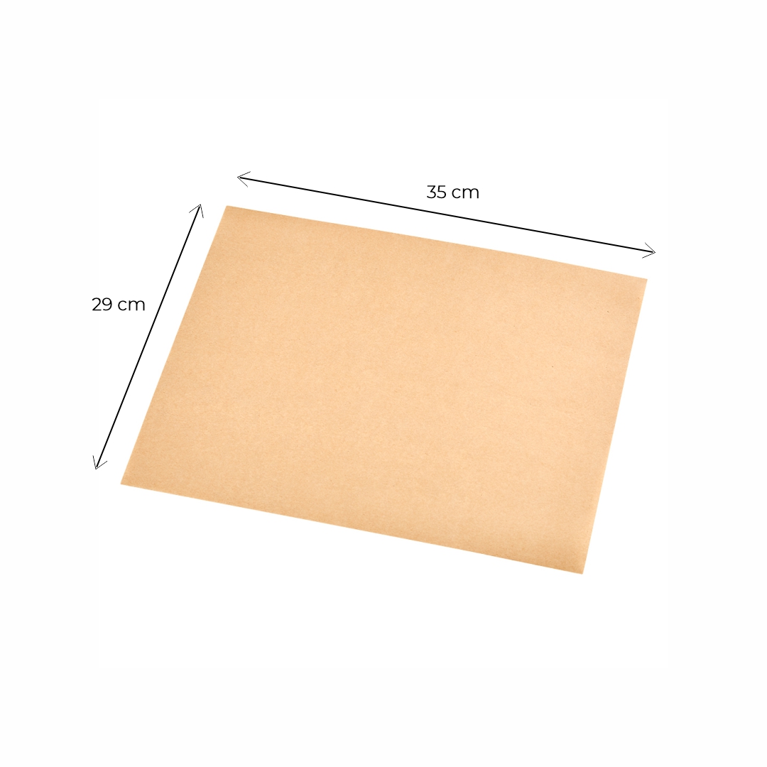 PAPEL ANTIGRASA MULTI 29*35CM KRAFT LISO (SIMIL BIOXIDO) (1.62KG) *400 HOJAS