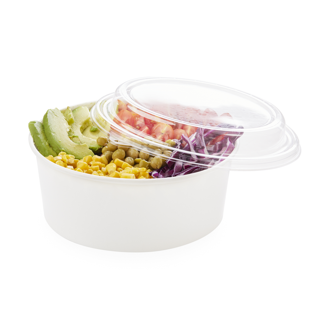 ENSALADERA POLIPAPEL GUEDIKIAN GRANDE 50OZ BLANCA *50UNID.