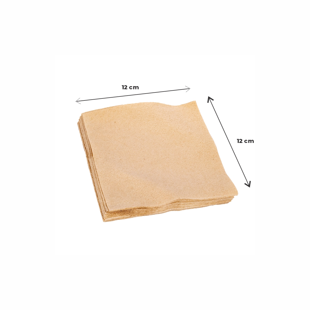 mEP SERVILLETAS BEIGE 24*24CM PERSONALIZADA ROYALITA TISSUE CAJA X 1600 UNIDADES