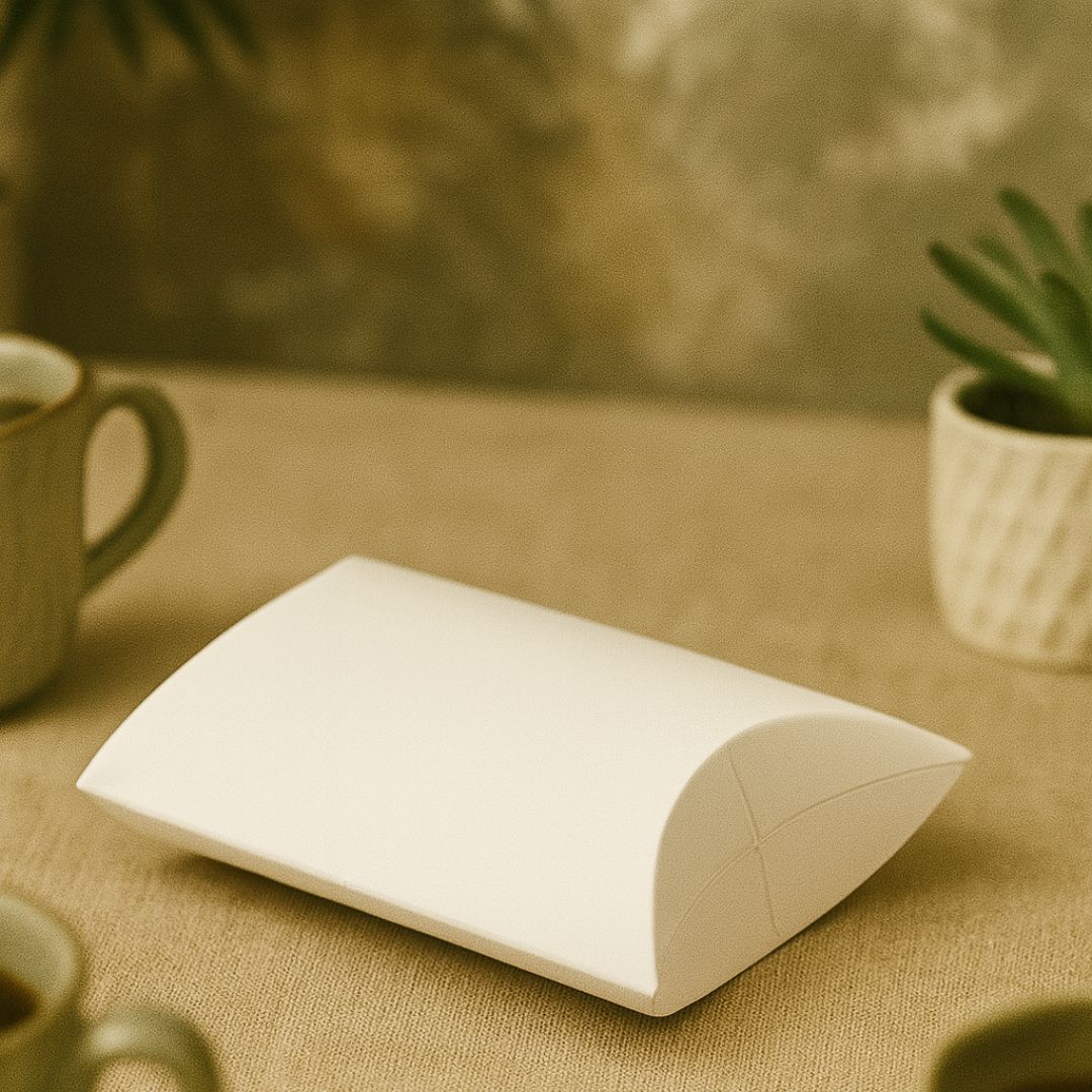 ESTUCHE BIJOUTERIE CARTULINA BLANCA GRANDE (8.5*7*2CM) mE *100UNID