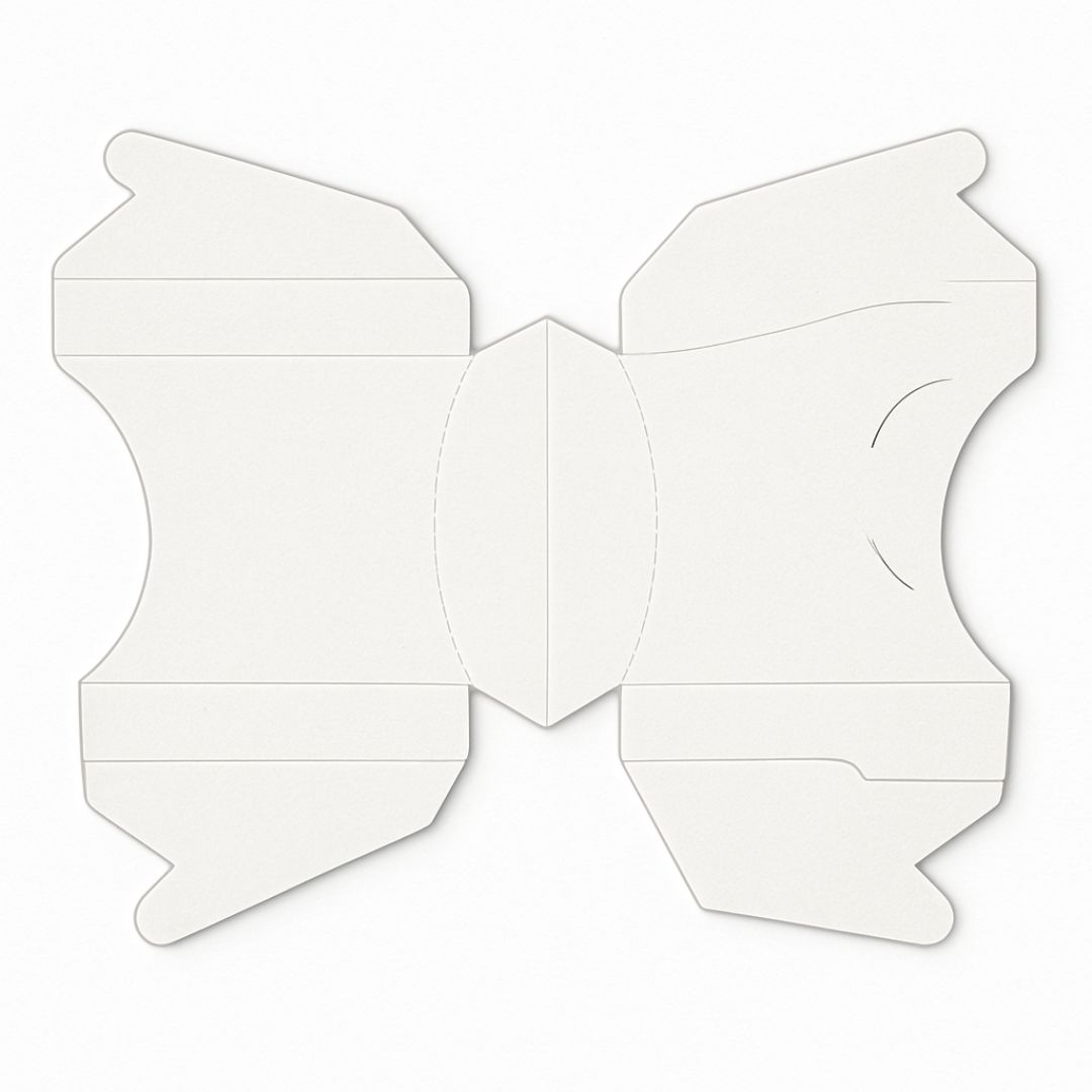 ESTUCHE PAPAS GRANDE CARTULINA BLANCA (C/ENCASTRE 14X14X4CM) mE *100UNID
