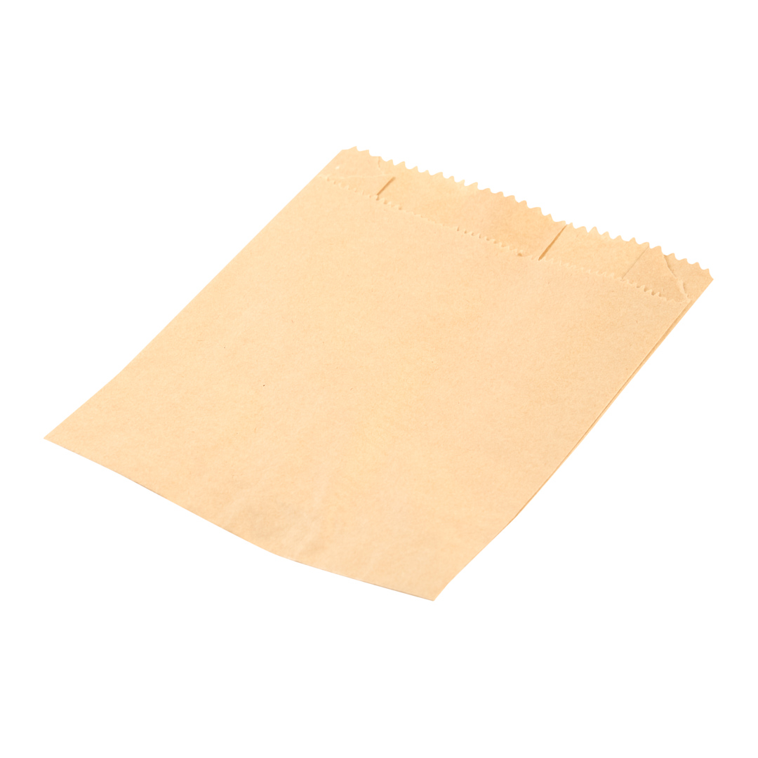 BOLSA MEDIALUNAS PAPEL ANTIGRASA KRAFT (15*5*17CM) (SIMIL BIOXIDO) *100UNID