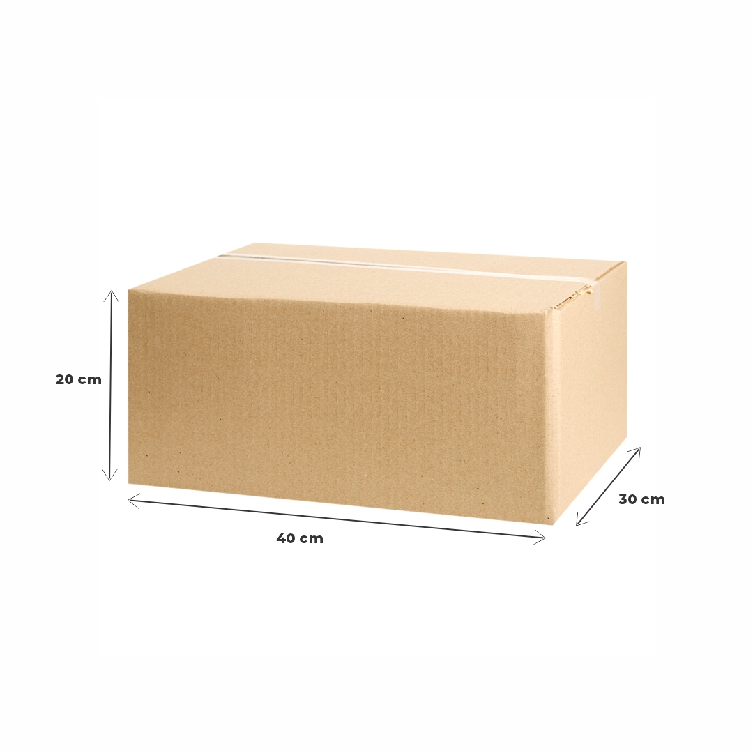 CAJA CARTON CORRUGADO 40*30*15CM (80GRS) *UNID