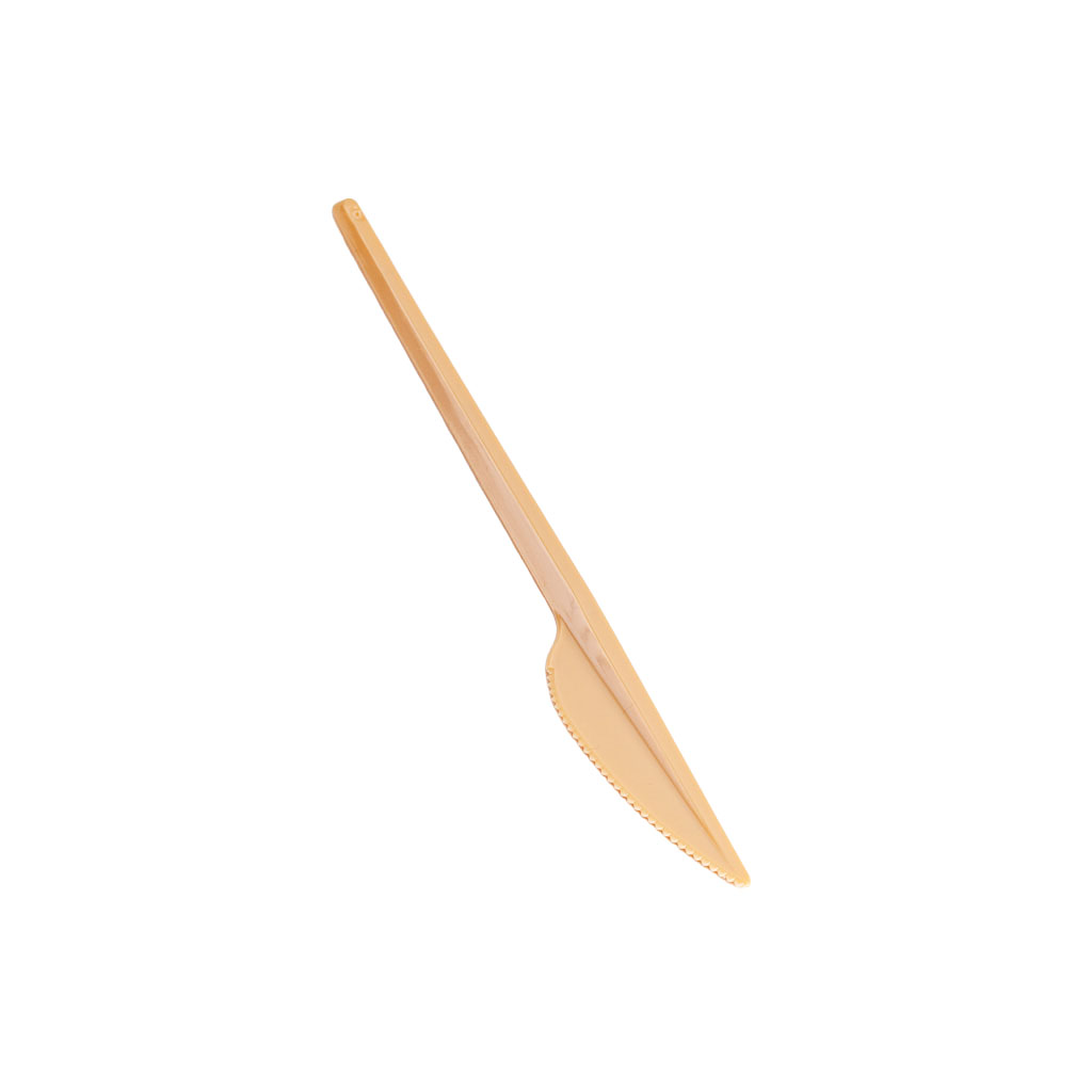 CUCHILLO PLASTICO NATURAL BIO (DARNEL) TAMI *20UNID.