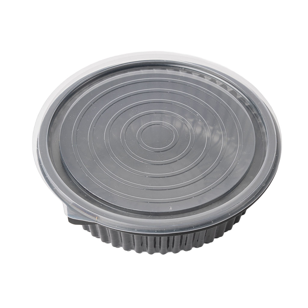 TAPA ENSALADERA REDONDA COTNYL PP NEGRO  (PTPR190) *200UNID