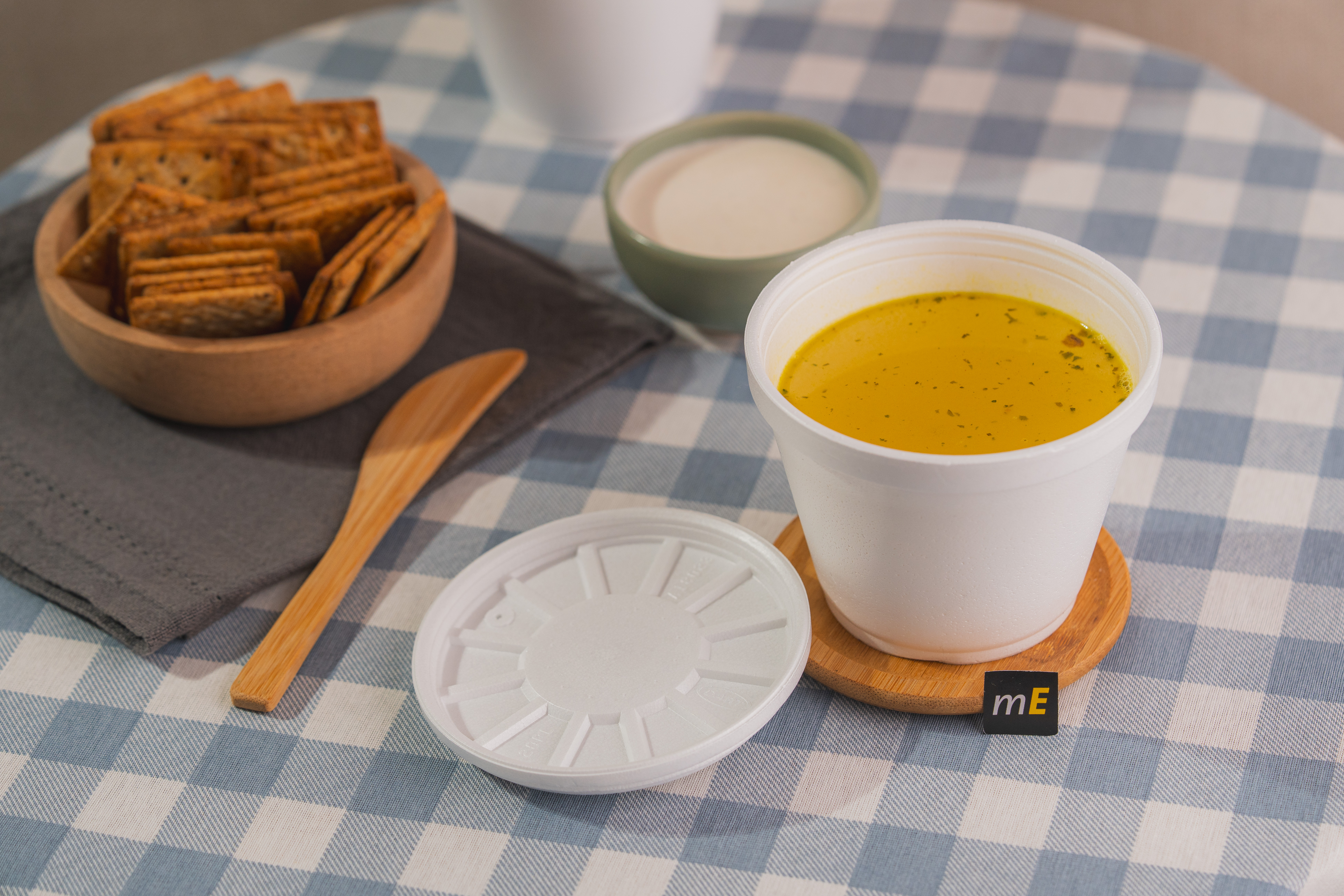 TAPA CONTENEDOR TERMICO CASELLA WELL CUP ISOPOR  BLANCA *100UNID