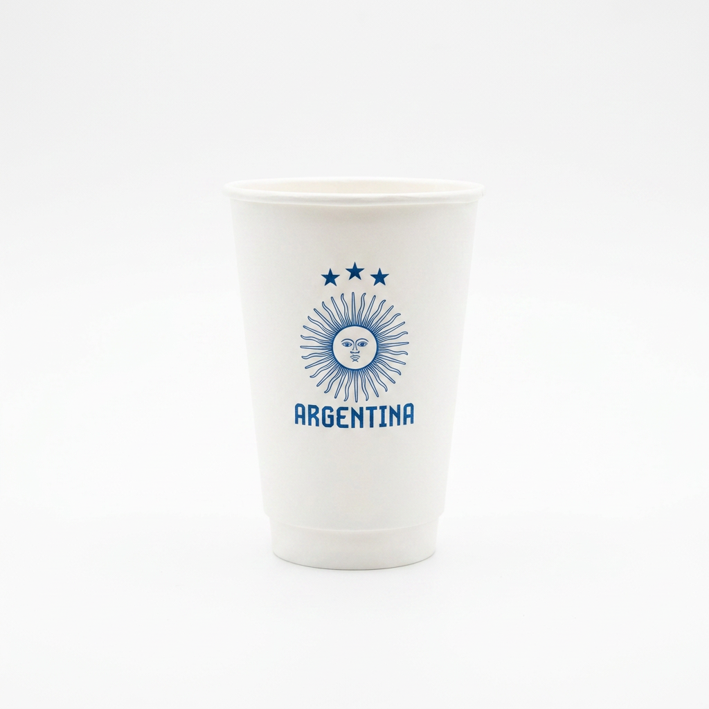 VASOS POLIPAPEL ENPOLEX IMPRESO MUNDIAL.12OZ DOBLE PARED (355CC) *100UNID