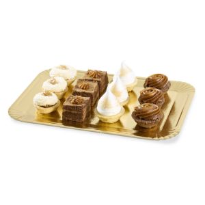 PLATO DORADO CARTON RECTANGULAR .750GRS (18*26CM) *10UNID