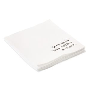 mEP SERVILLETAS BLANCA 33*33CM PERSONALIZADA TISSUE EXTRA CAJA X 700 UNIDADES