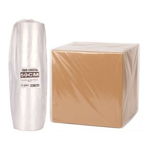 TUBO SIN CORTE mE PE CRISTAL (B/D - 45MIC) .50CM*100MTS *UNID