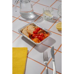 BANDEJA ALUMINIO VASSOI F-275 (680CC) (13*17*4.5CM) *25UNID