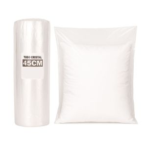 TUBO SIN CORTE mE PE CRISTAL (B/D - 45MIC) .45CM*100MTS *UNID