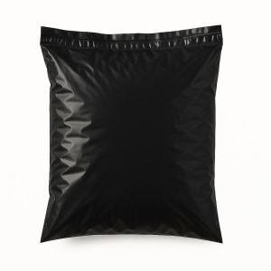 BOLSAS E-COMMERCE ECO 35*45CM NEGRA (60MIC + FAJA SEGURIDAD) *50UNID