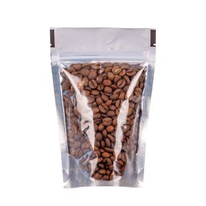 BOLSAS DOYPACK METALIZADAS 250ML C/VENTANA Y ZIPPER 11*17CM (80MIC) *50UNID