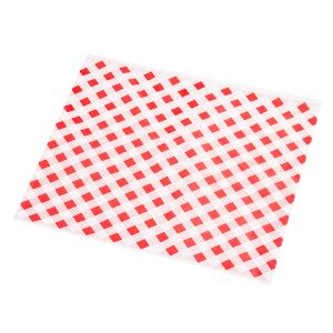 PAPEL ANTIGRASA MULTI 31*35CM BLANCO CUADRO ROJO (SIMIL BIOXIDO) (1.74KG) *400 HOJAS