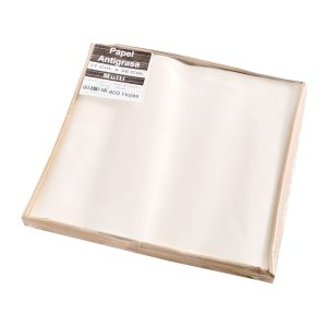 PAPEL ANTIGRASA MULTI 31*35CM BLANCO LISO (SIMIL BIOXIDO) (1.74KG) *400 HOJAS