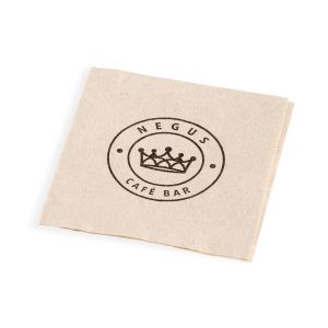 mEP SERVILLETAS BEIGE 18*18CM PERSONALIZADA TISSUE CAJA X 1300 UNIDADES
