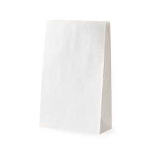 BOLSAS DELIVERY PAPEL BLANCO FONDO CUADRADO Nº7 (26*12*40CM) *50UNID