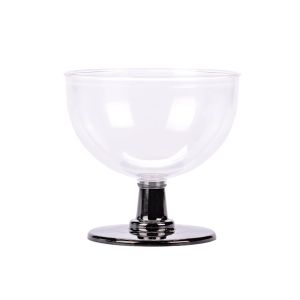 BOYANO COPA RIGIDA.140CC SIDRA CRISTAL Y PIE NEGRO (8.5CM DIAM*8.2CM ALTO) *UNID