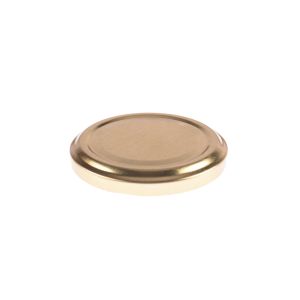 TAPA FRASCO VIDRIO 82MM AXIAL DORADA (METAL) PACK *12UNID