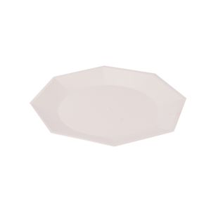 PLATO RIGIDO OCTOGONAL KOVAL 22CM BLANCO *10UNID