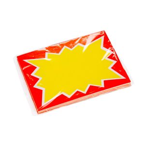 CARTEL PRECIOS ESTALLIDO.(11*8.5CM) (403) PAQ*25UNID