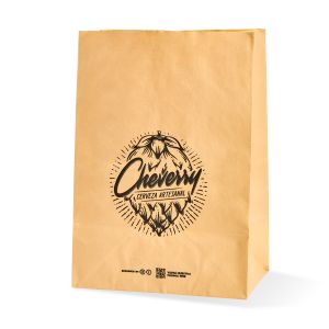 mEP BOLSA DELIVERY PAPEL KRAFT PERSONALIZADA FONDO CUADRADO Nº8 (26*17*38CM) X UNIDAD